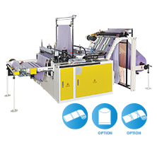 Perforating Bags On Roll Machine With Core By Servo Motor Control<BR>Model:CWAP-800-SV/CWAP-1000-SV