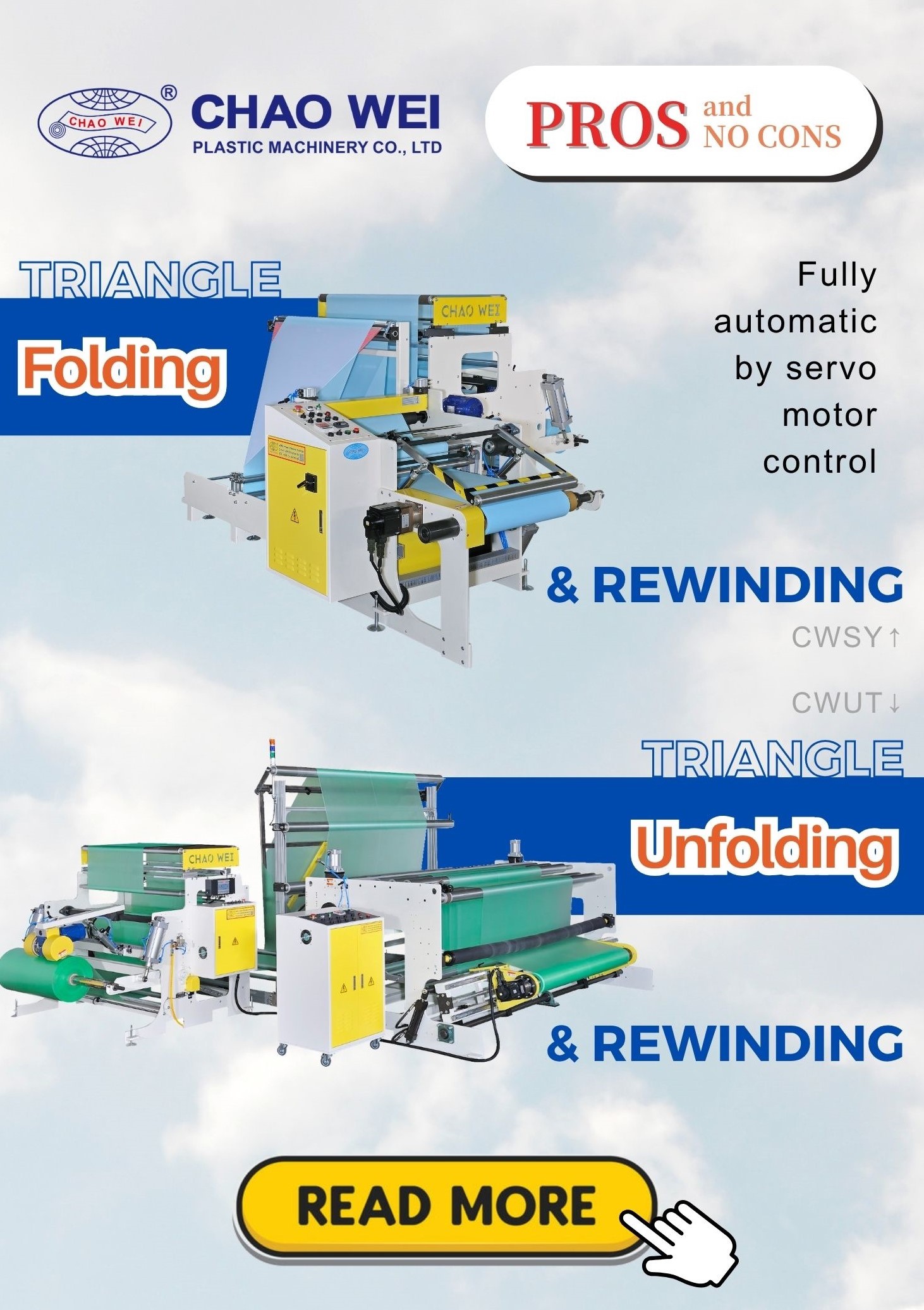 Triangle Rewinding Excellence — Folding & Unfolding Solutions Up to 3000mm Wide