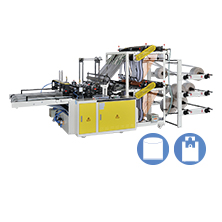 Automatic High Speed Double Layers 6 Lines Cutting & Sealing Machine With Servo Motor Control<BR>Model:CWA2+6-800-SV/CWA2+6-1000-SV
