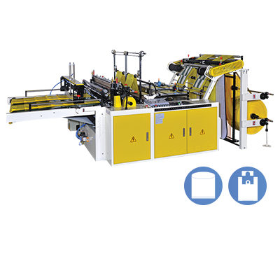 Automatic High Speed Cutting & Sealing Machine With 2 Photocells & Free Tension Sealing Knife Device By Double Servo Motors Control<BR>Model:CWAA+F-800-SV/CWAA+F-1000-SV
