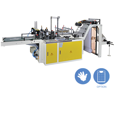 Automatic High Speed HDPE Disposable Gloves Making Machine With Servo Motor Control<BR>Model:CWAG-500-SV