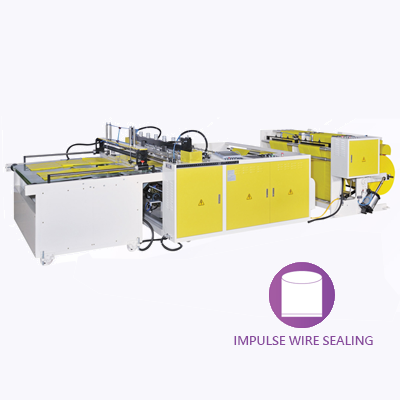 Automatic High Speed Bottom Sealing Bag Making Machine With Flying Knife System And Servo Motors Controls<BR>Model:CW-1200FK-SV / CW-1400FK-SV