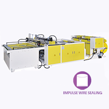 Automatic High Speed Bottom Sealing Bag Making Machine With Flying Knife System And Servo Motors Controls<BR>Model:CW-1200FK-SV / CW-1400FK-SV