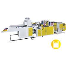 Super High Speed Fully Automatic Three Lines T-shirt Bag Making Machine With 1 Photocell & Servo Motor Control<BR>Model:CW-1000P3-SV1/CW-1300P3-SV1