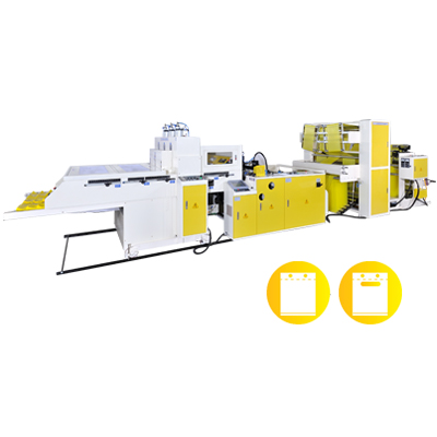 Super High Speed Fully Automatic 3 Lines Calendar Bag Making Machine With Hot-Slitting Device By Servo Motor Control<BR>Model:CW-1100C3-SV/CW-1300C3-SV