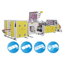 High Speed Shuttle Type Bottom Sealing Bags On Roll Making Machine With Two Triangle Folders<BR>Model:CW-800SR-SV / CW-1000SR-SV / CW-1200SR-SV